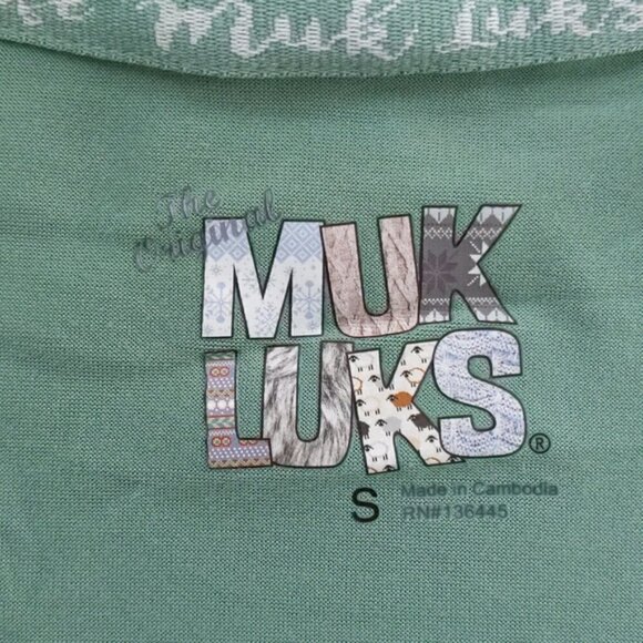 Muk Luks Cloud Knit Green Cardigan Open Front Sweater - Picture 3 of 4